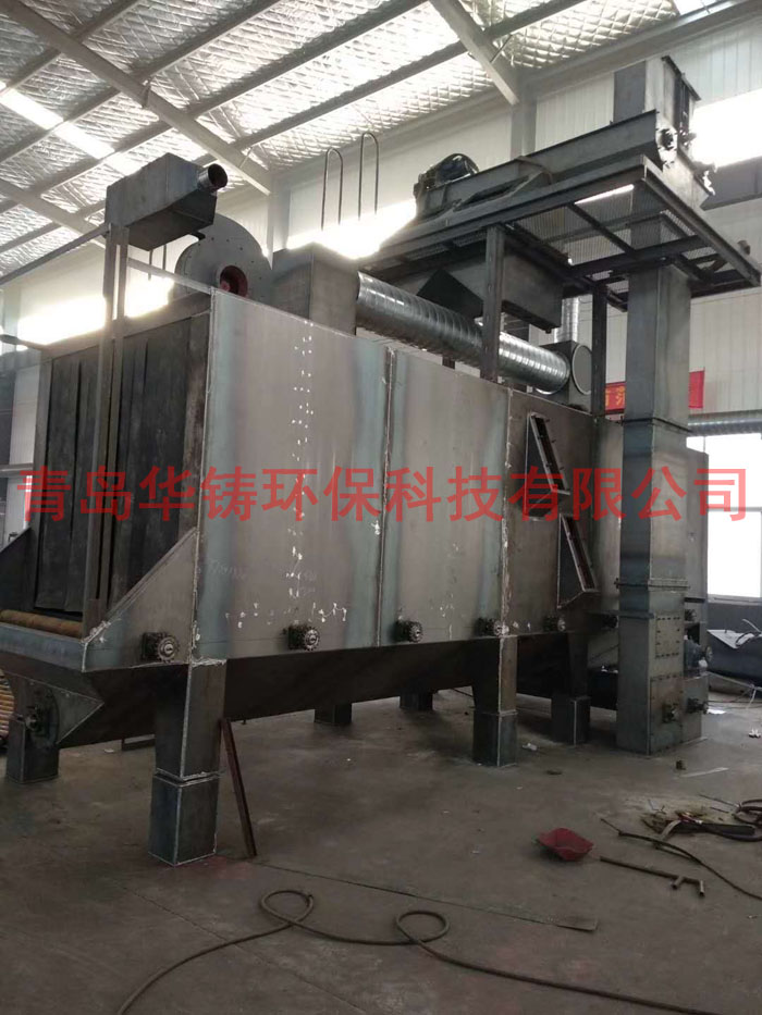 H型鋼拋丸機(jī)車間發(fā)貨前調(diào)試圖 H型鋼拋丸機(jī)車間發(fā)貨前調(diào)試圖