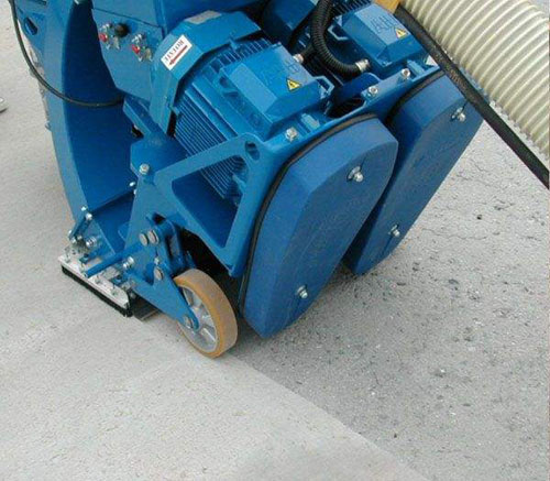 混凝土、水泥、瀝青路面拋丸機(jī)施工圖