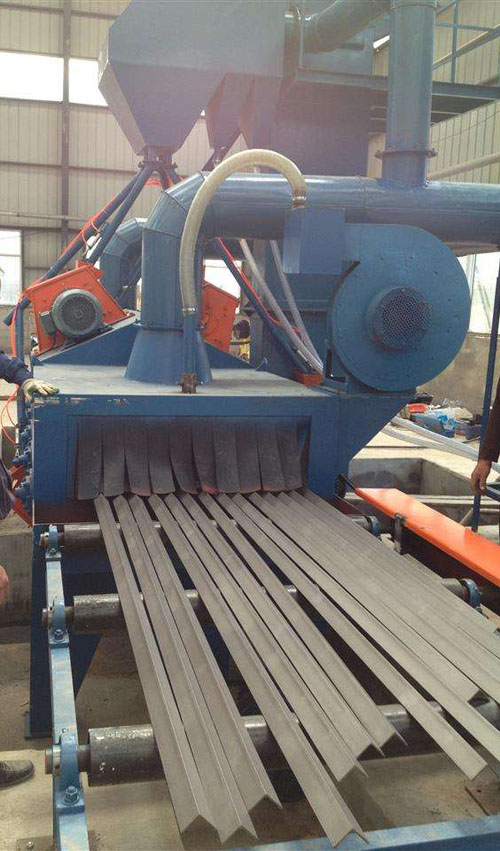 角鋼噴砂除銹機 角鋼噴砂除銹機